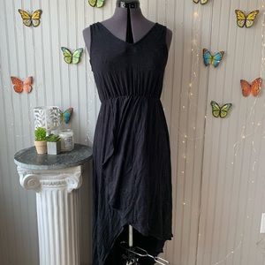 Black high low maxi dress